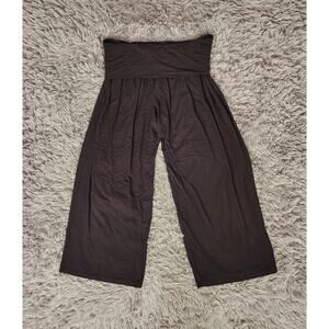 Athleta Pants Womens Large Black Lounge Wear Yoga Wideleg Boho Athletic Casual